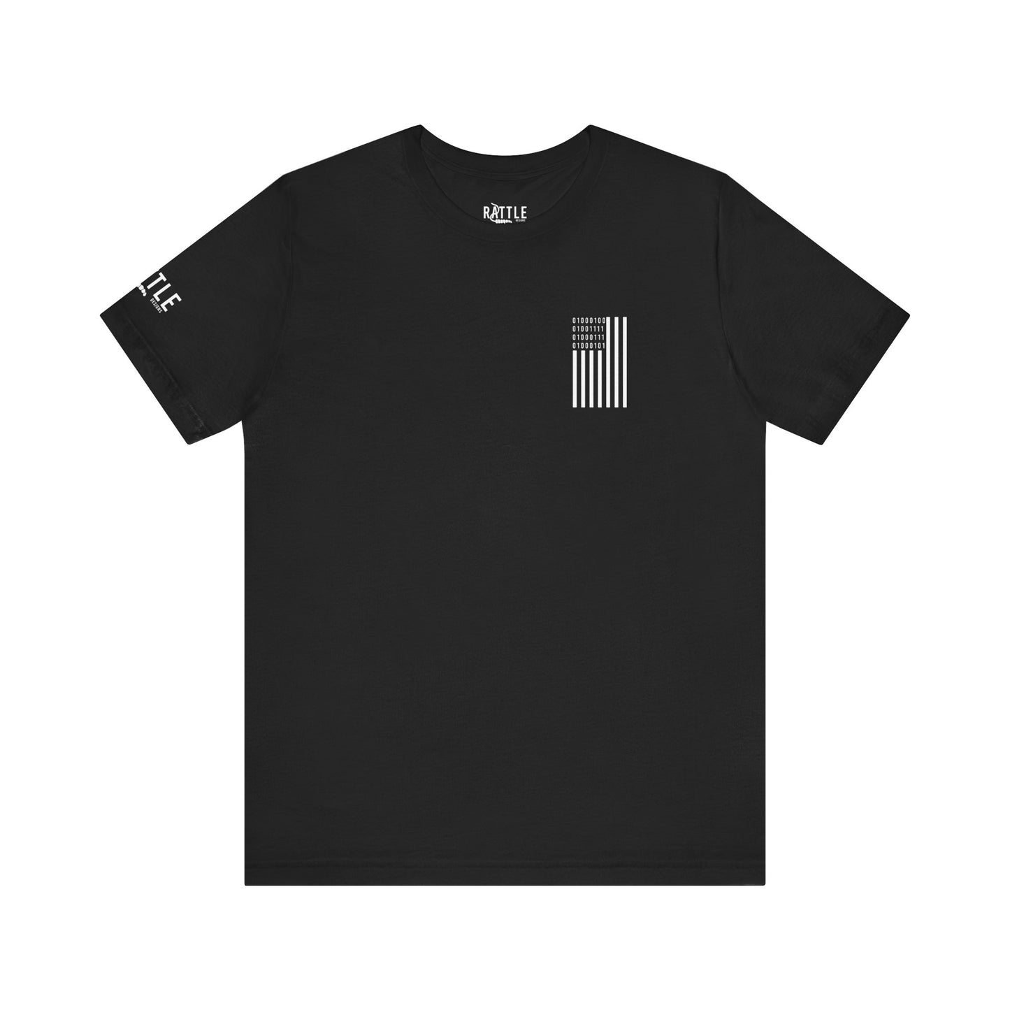 DOGE in Binary Flag Unisex Jersey Short Sleeve Tee