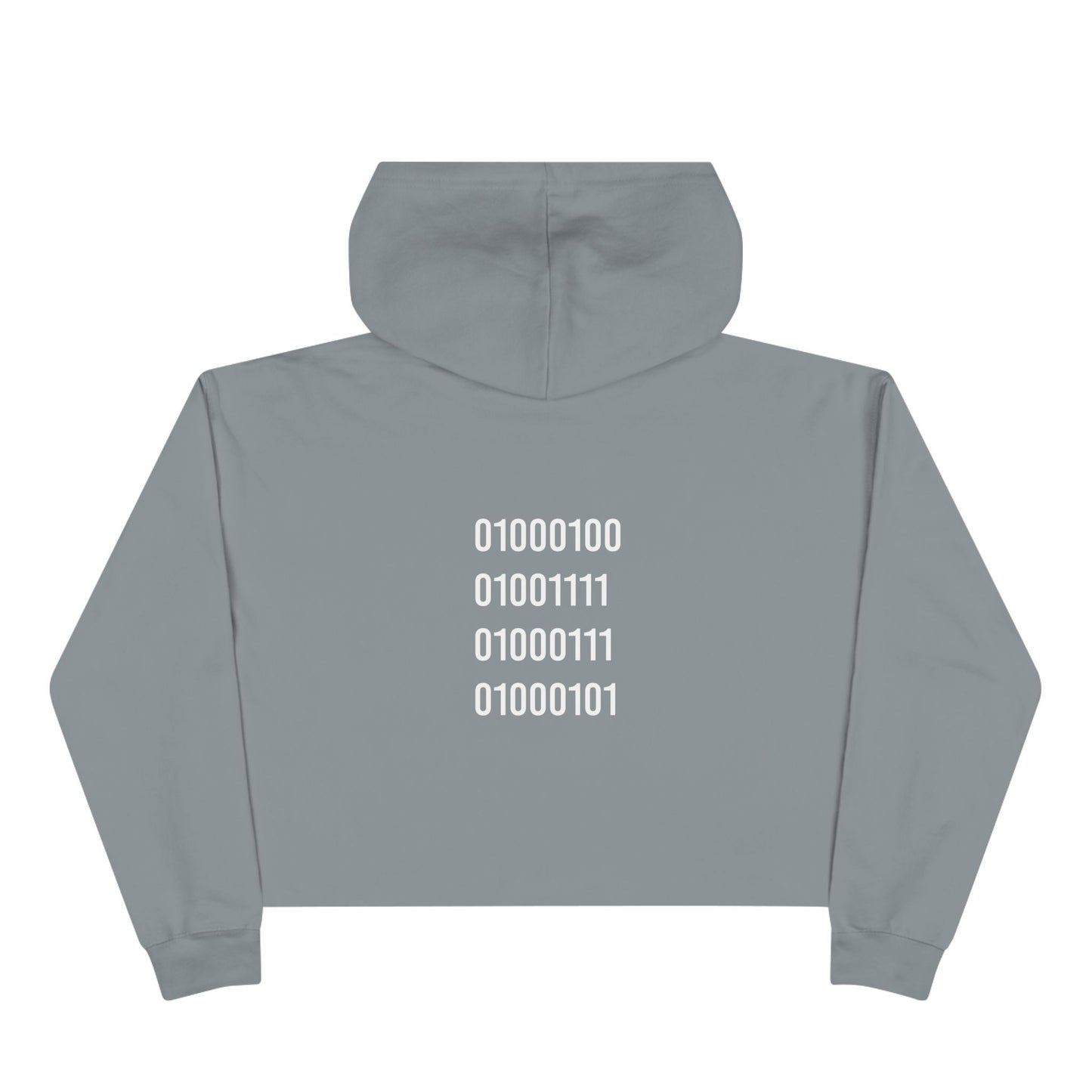 DOGE in Binary Code Women's Crop Hoodie