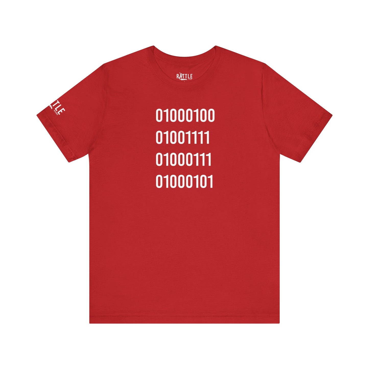 DOGE in Binary Unisex Jersey Short Sleeve Tee