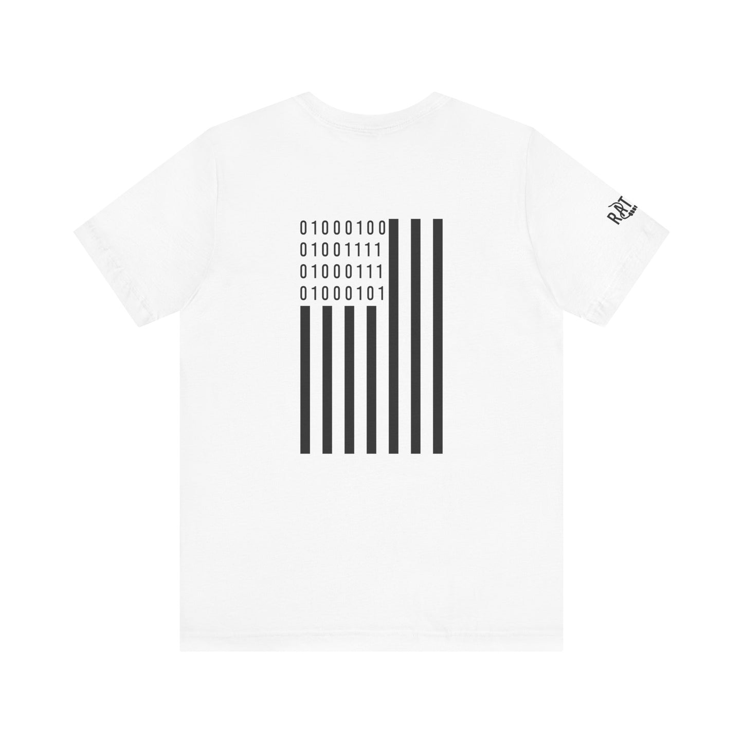 DOGE in Binary Flag Unisex Jersey Short Sleeve Tee
