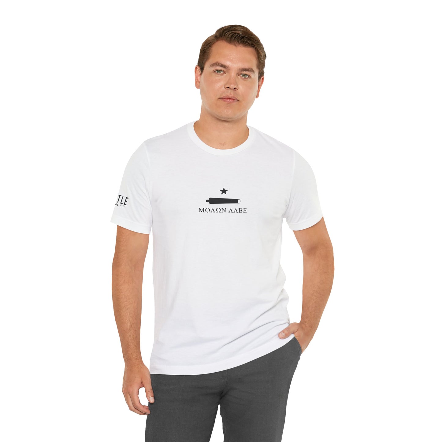 Canon and Star Molon Labe Minimalist Unisex Jersey Short Sleeve Tee