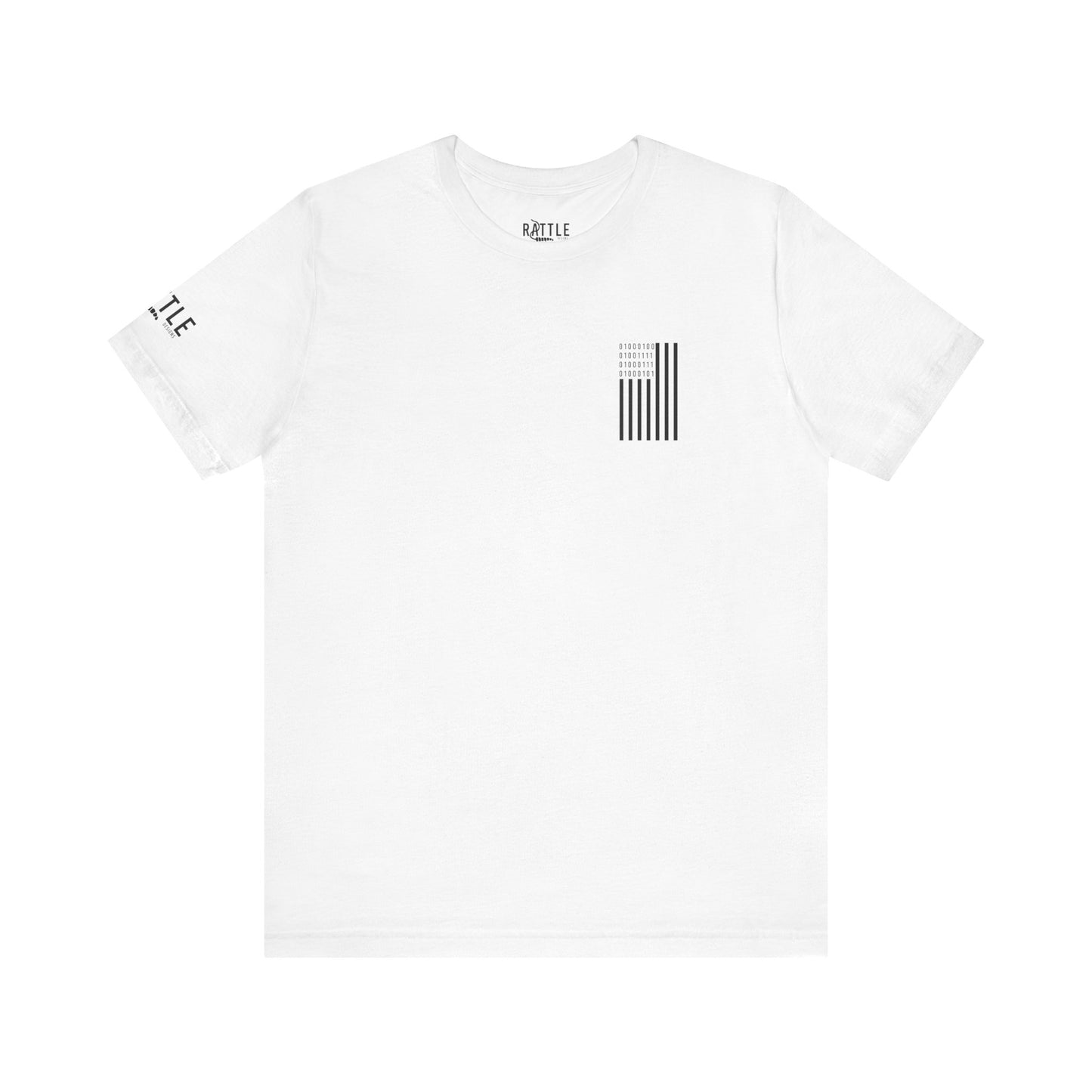 DOGE in Binary Flag Unisex Jersey Short Sleeve Tee
