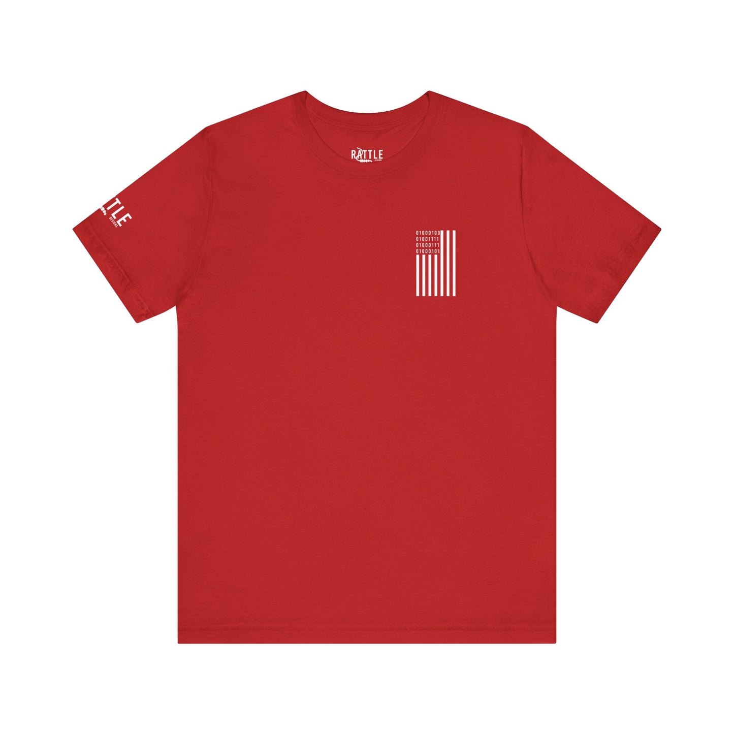 DOGE in Binary Flag Unisex Jersey Short Sleeve Tee