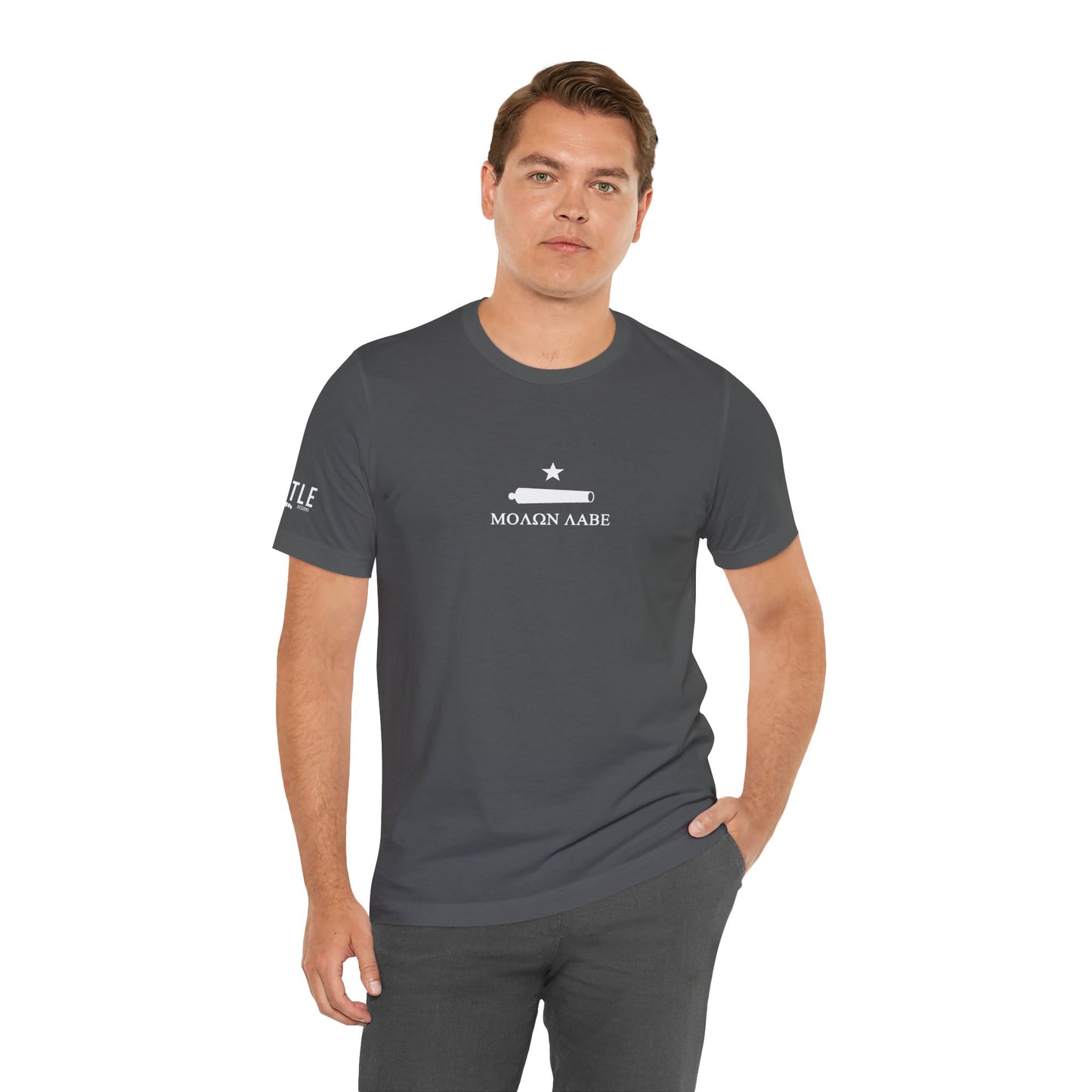 Canon and Star Molon Labe Minimalist Unisex Jersey Short Sleeve Tee