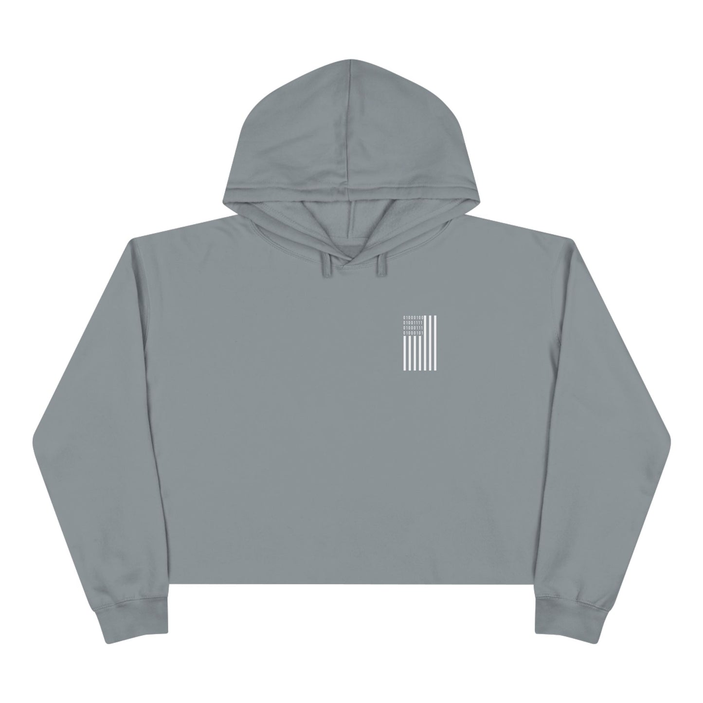 DOGE in Binary Code Women's Crop Hoodie