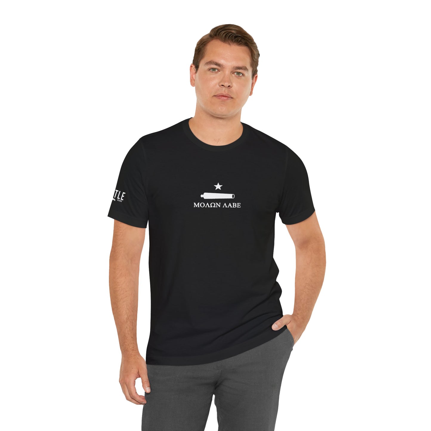 Canon and Star Molon Labe Minimalist Unisex Jersey Short Sleeve Tee