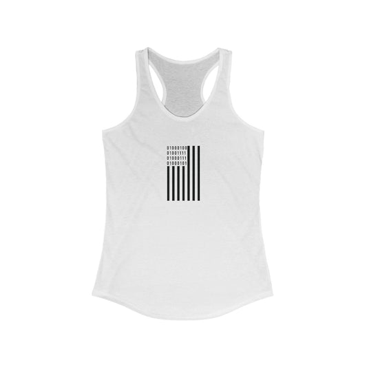 DOGE in Binary Flag Women's Ideal Racerback Tank
