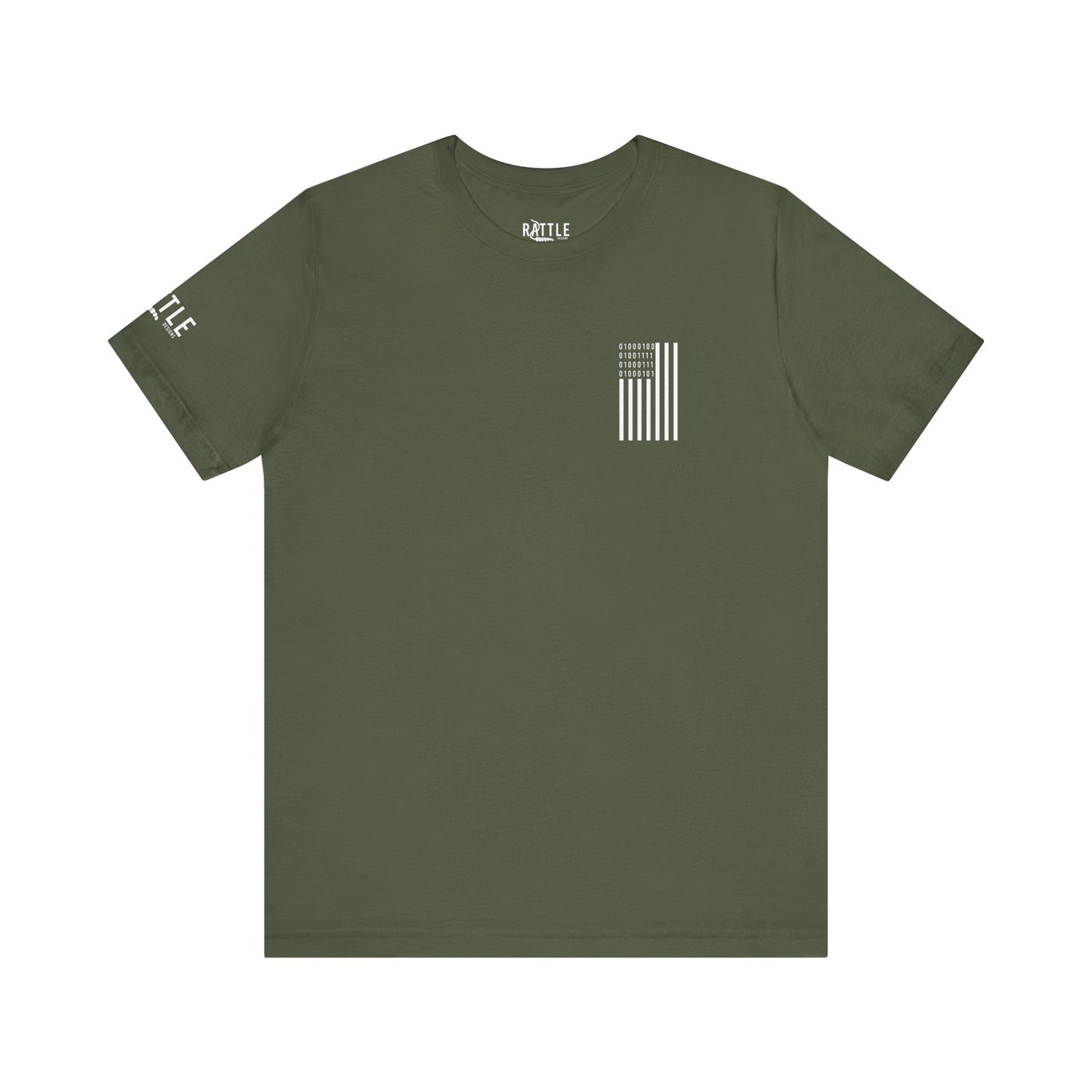 DOGE in Binary Flag Unisex Jersey Short Sleeve Tee