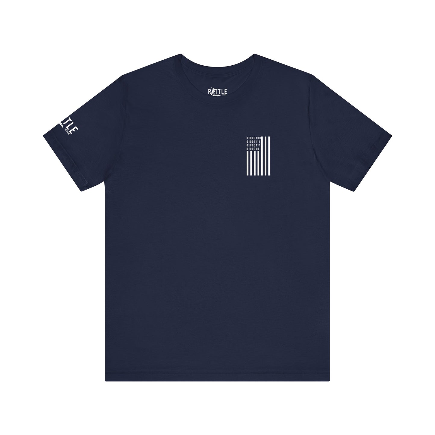DOGE in Binary Flag Unisex Jersey Short Sleeve Tee
