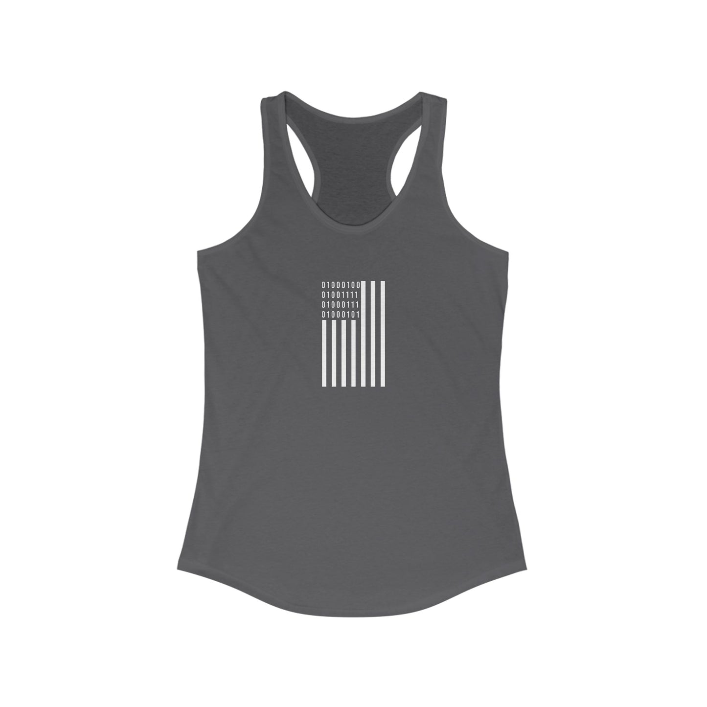 DOGE in Binary Flag Women's Ideal Racerback Tank
