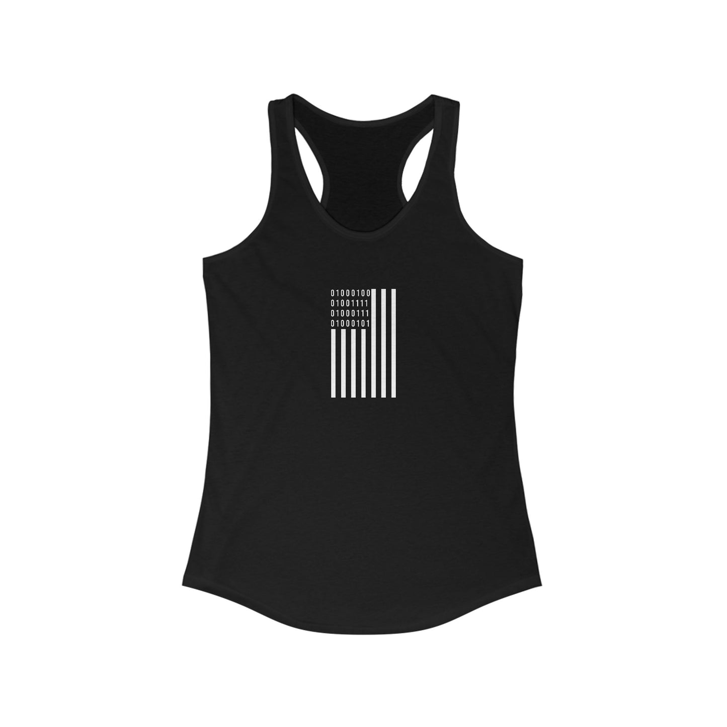 DOGE in Binary Flag Women's Ideal Racerback Tank