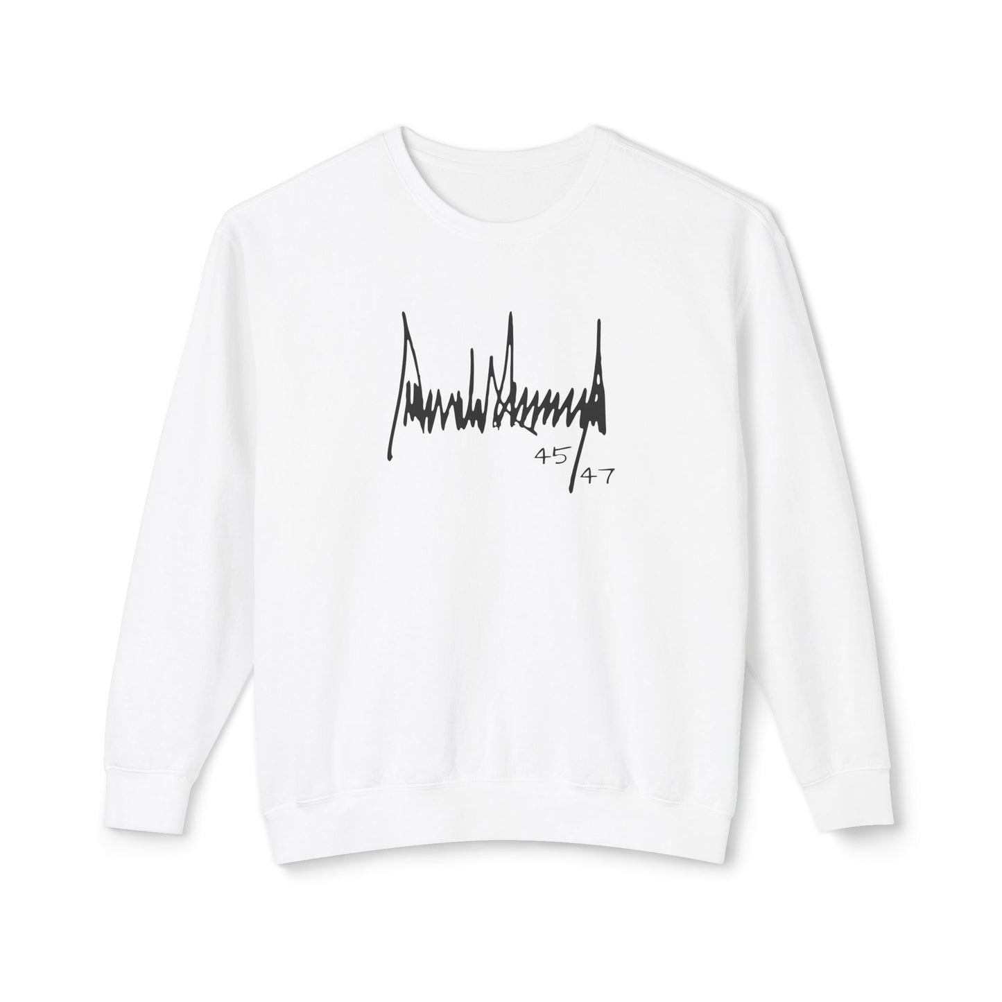 President Trump Signature Unisex Lightweight Crewneck Sweatshirt