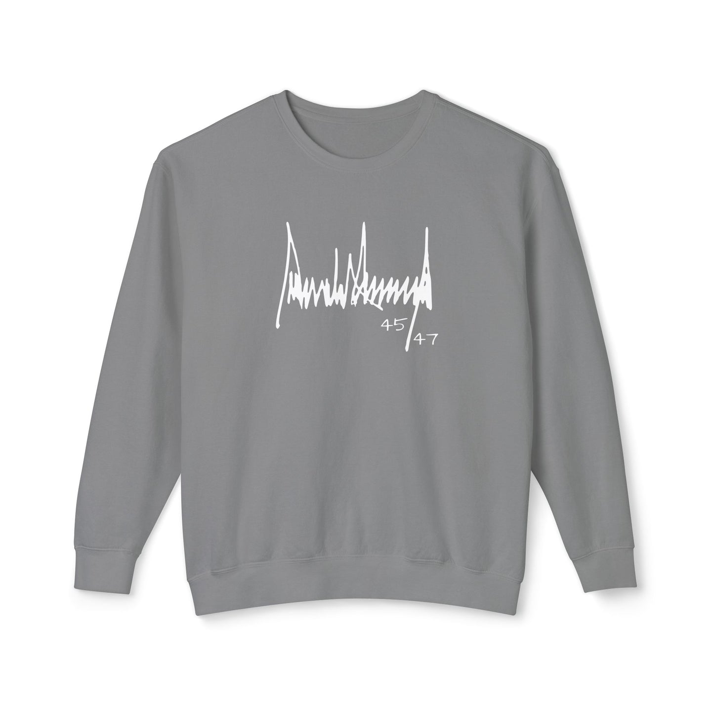 President Trump Signature Unisex Lightweight Crewneck Sweatshirt