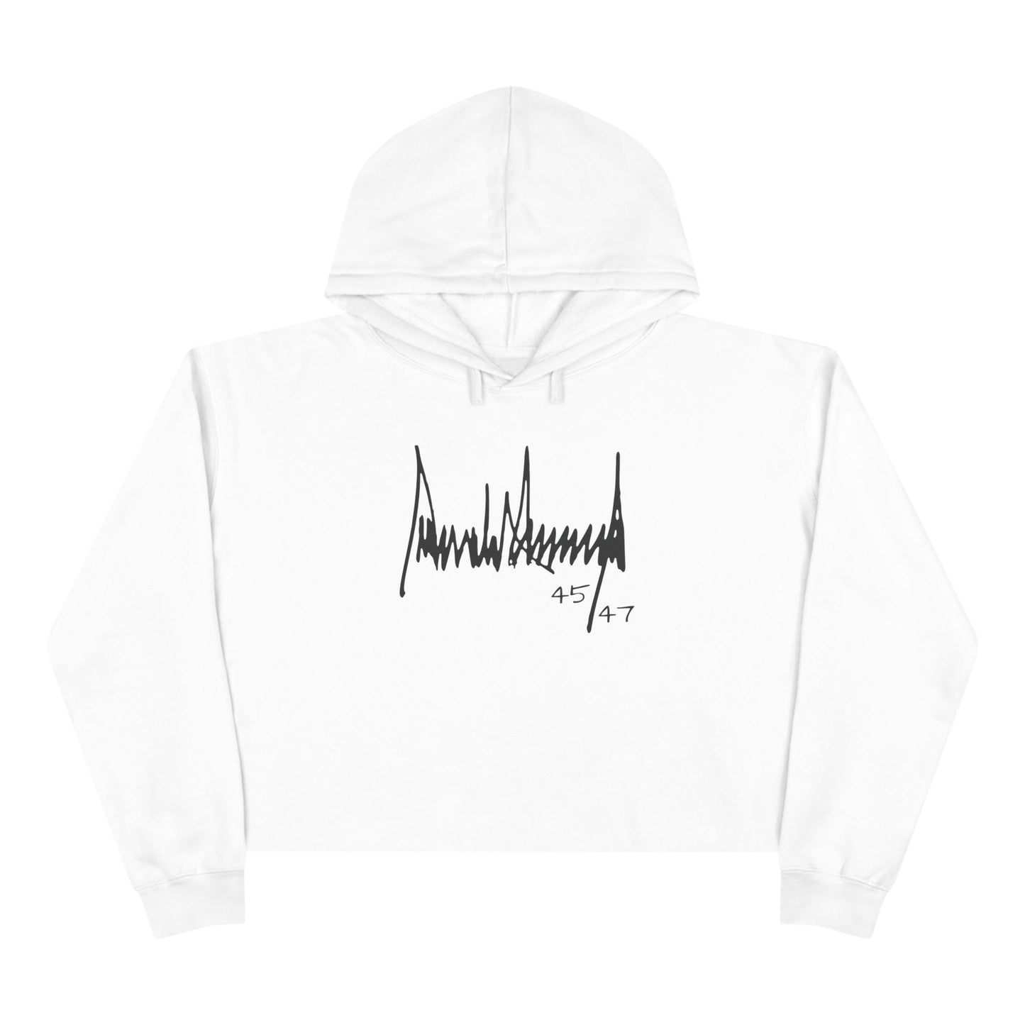 President Trump Signature Women's Crop Hoodie