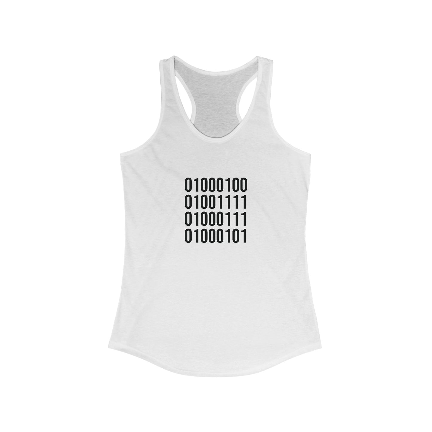 DOGE in Binary Code Women's Ideal Racerback Tank