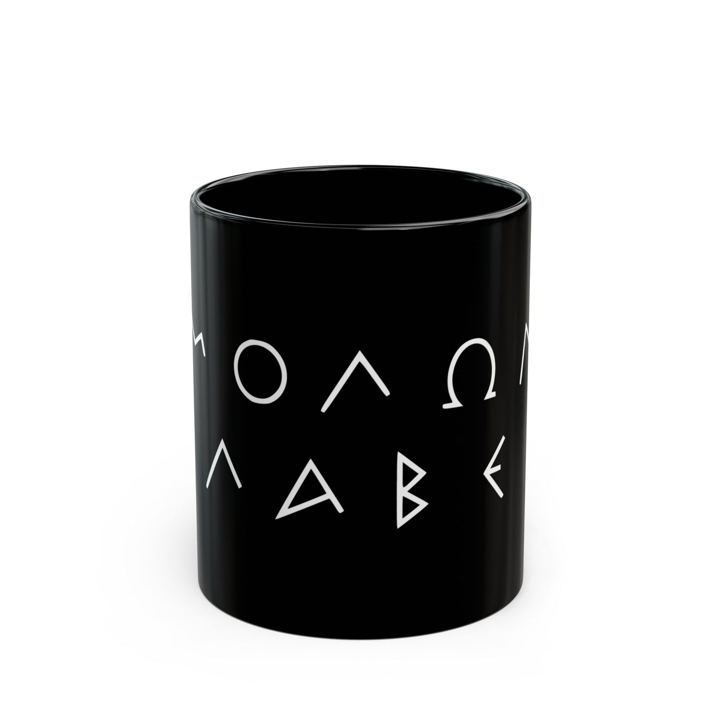 Minimalist Molon Labe Black Mug (11oz, 15oz)