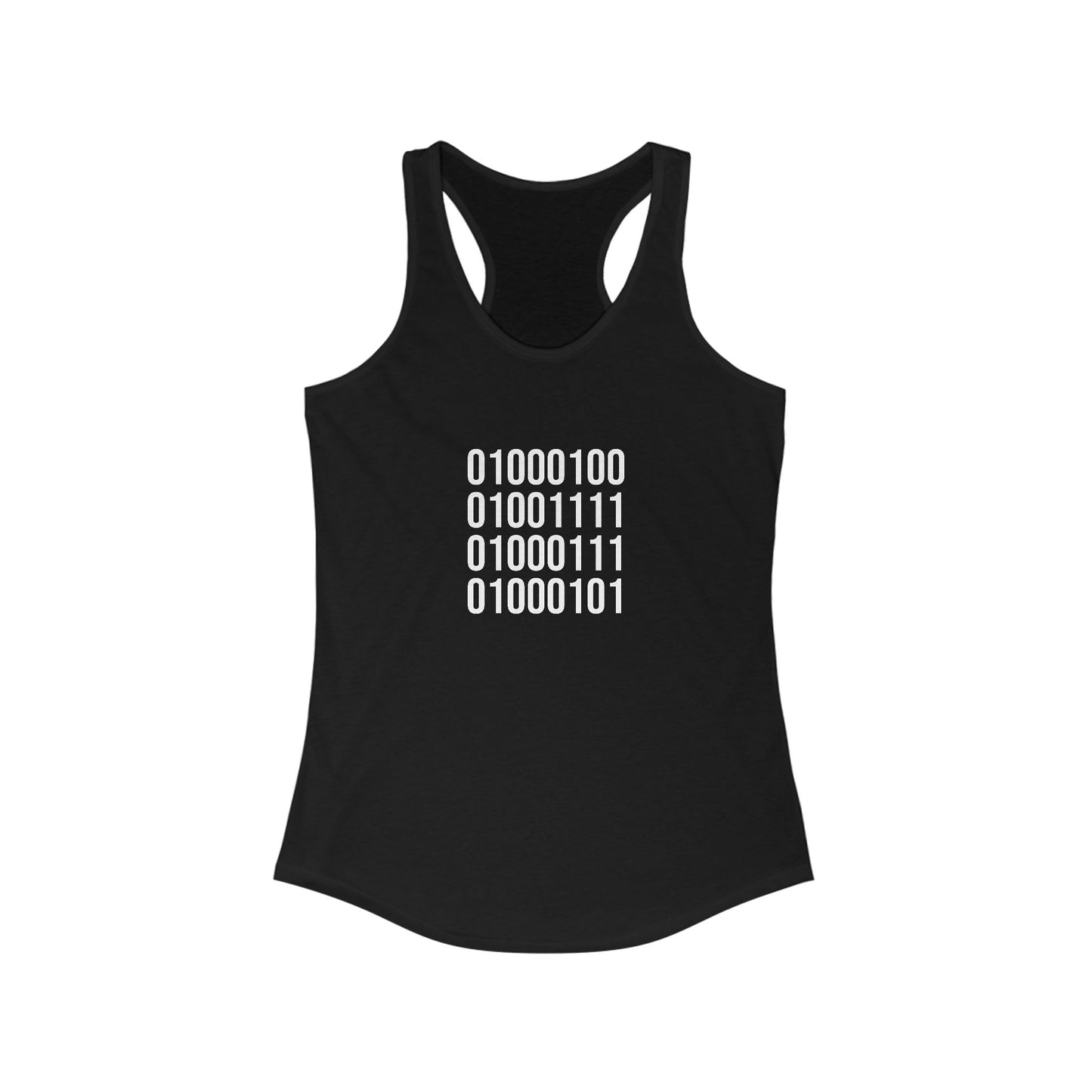 DOGE in Binary Code Women's Ideal Racerback Tank