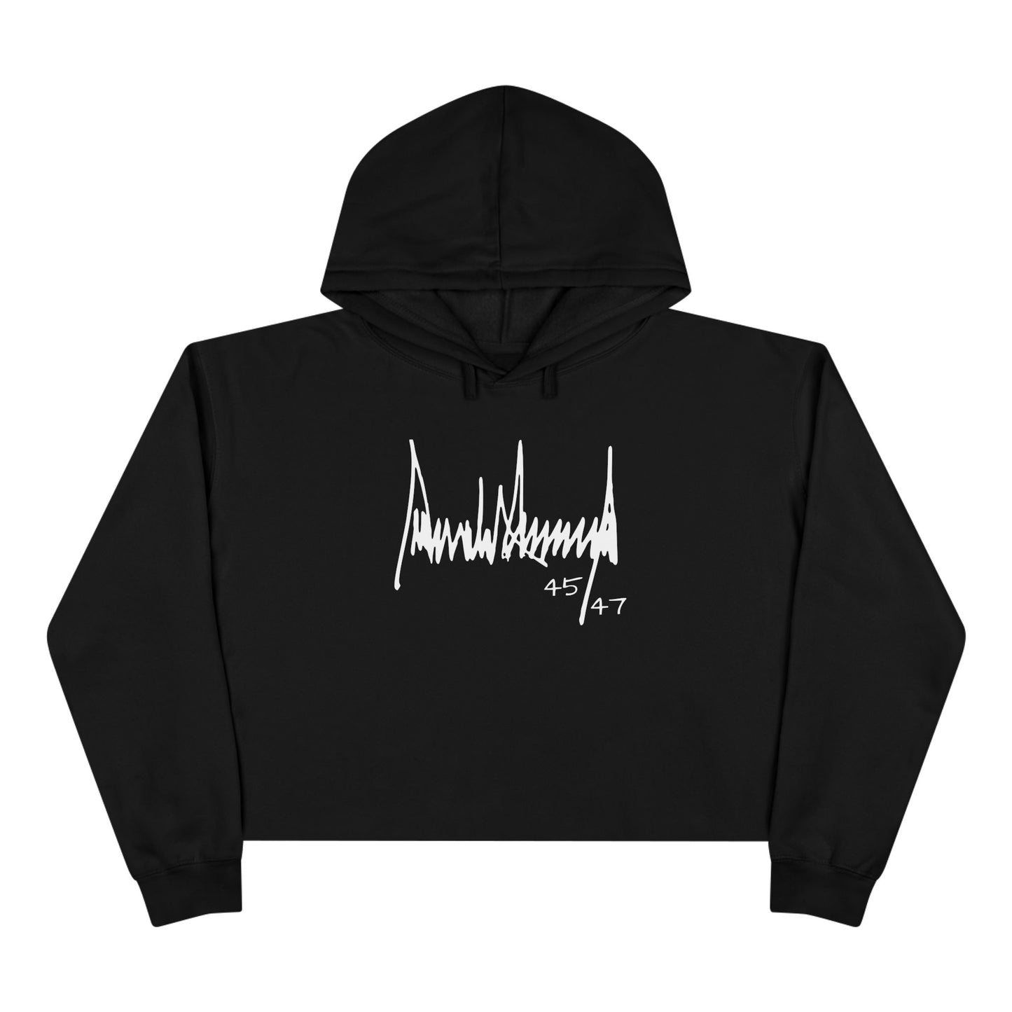 President Trump Signature Women's Crop Hoodie